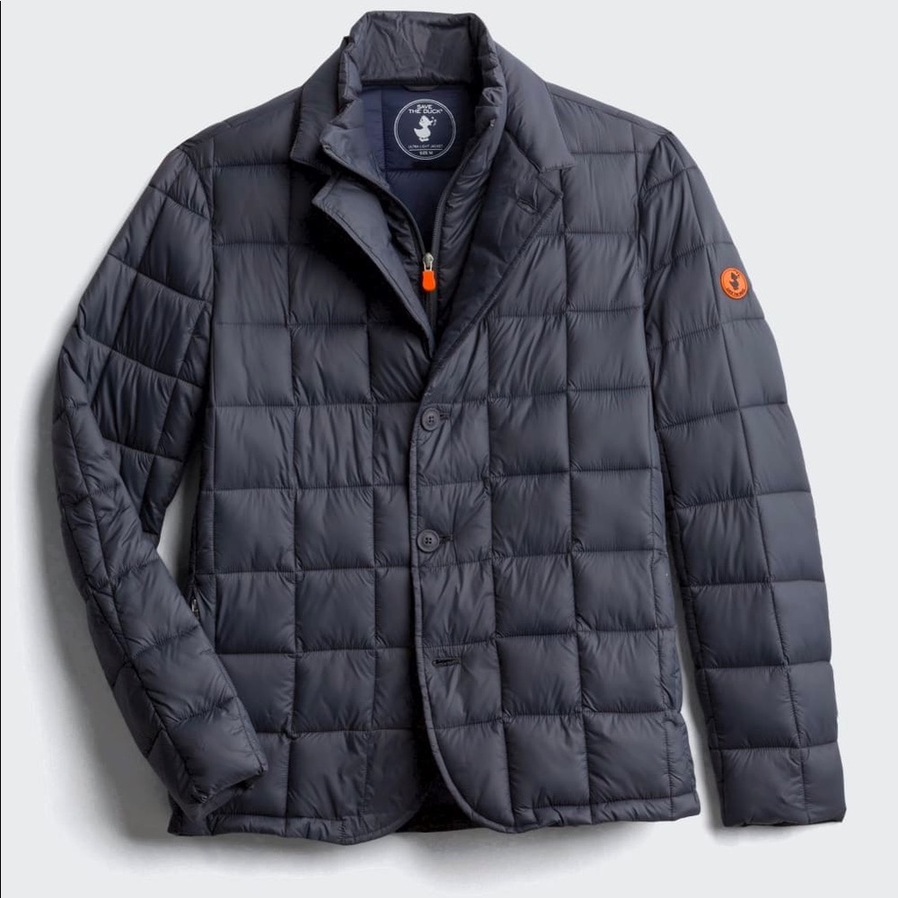 Save the Duck Quilted Blazer Jacket New XXL Grey